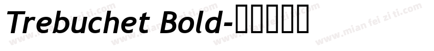 Trebuchet Bold字体转换